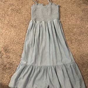 Stylish Light Denim Gap Women’s Midi Dress